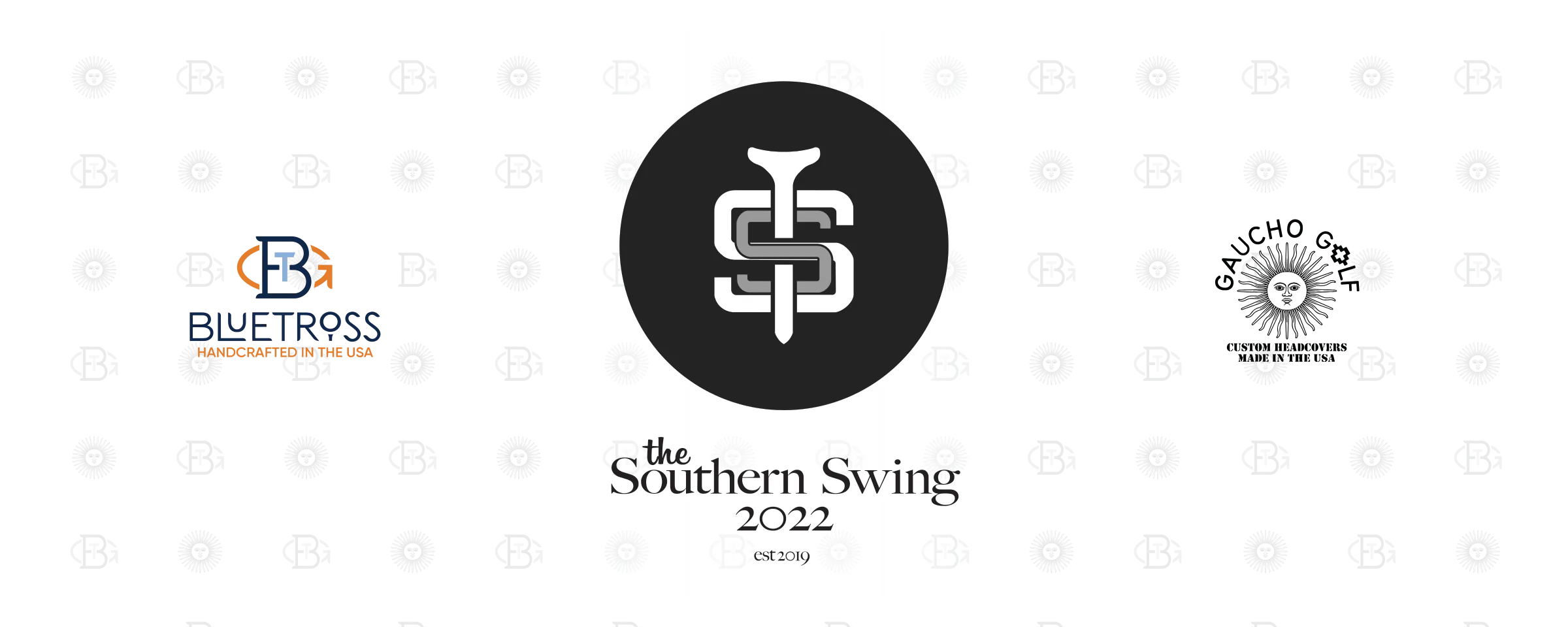 The Southern Swing — Sponsor banner — BlueTross and Gaucho Golf