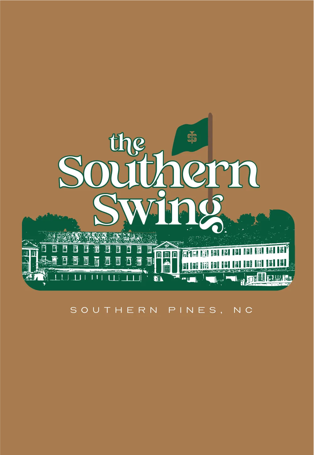 The Southern Swing — Southern Pines, NC — tee print