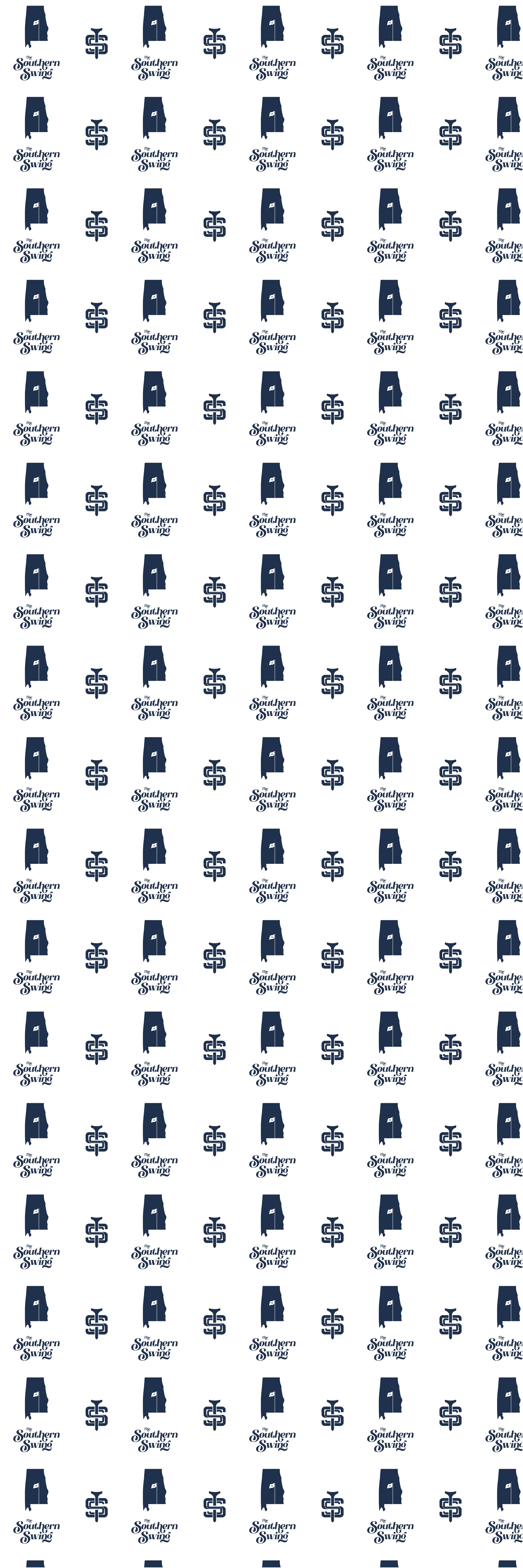 The Southern Swing — Towel pattern