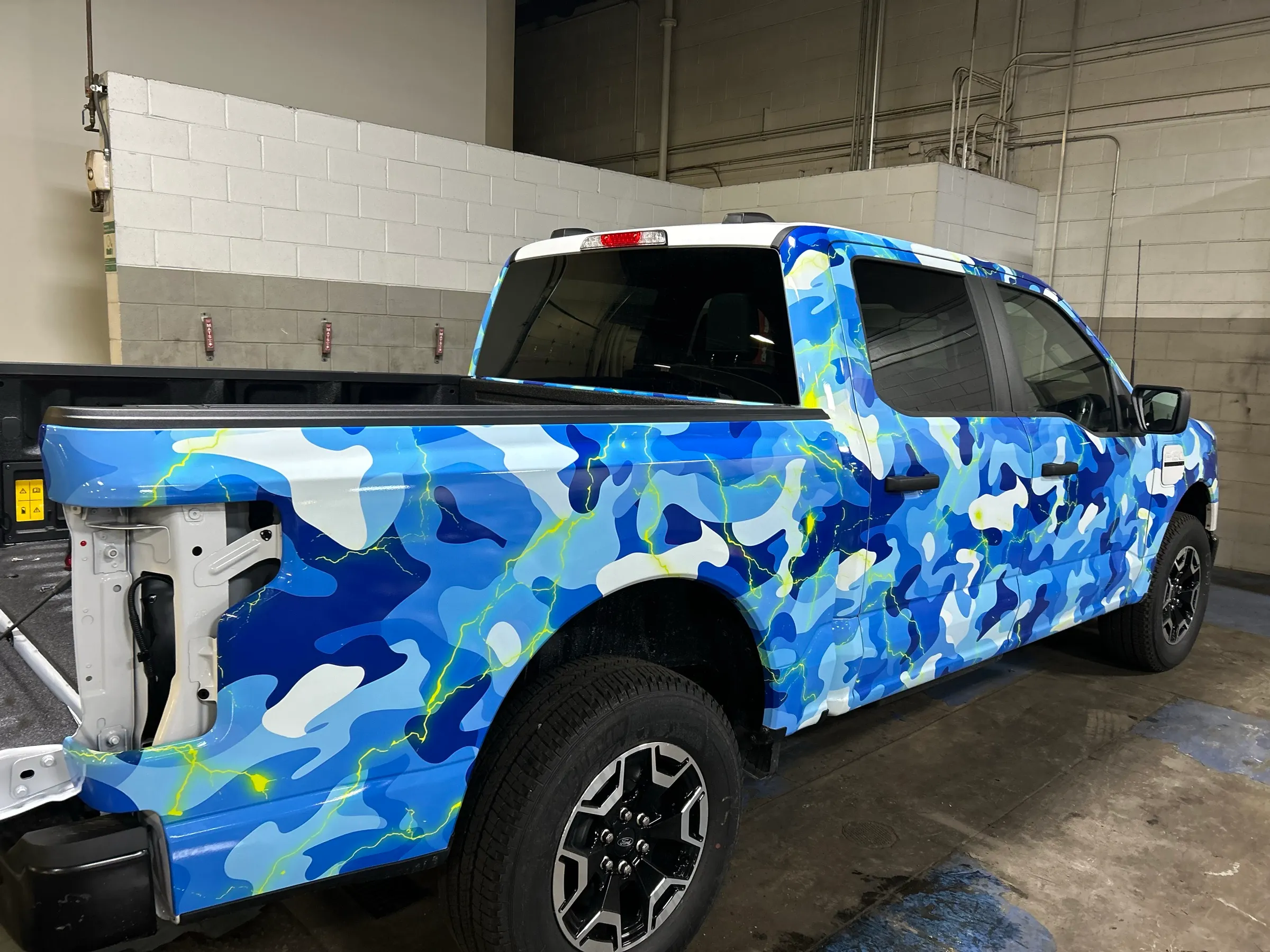 Vehicle wraps — F-150 Lightning — camouflage