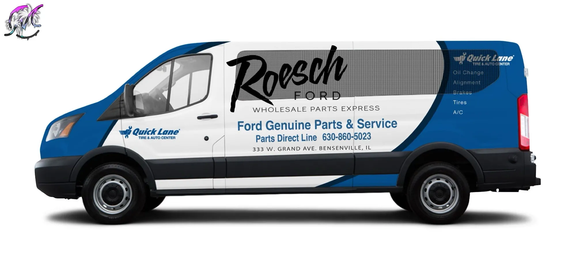 Vehicle wraps — Roesch Ford — Wholesale Parts Express